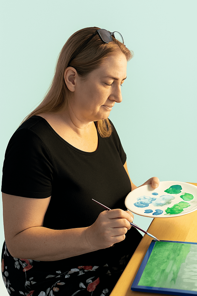 Creative journey after 50 Data analyst turned artist One Crafty Gal Designs